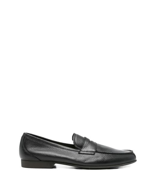 Fratelli Rossetti Black Penny-Slot Loafers for men