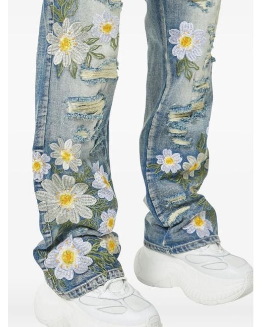 Jeans Con Effetto Vissuto di GUAPI in Blue da Uomo