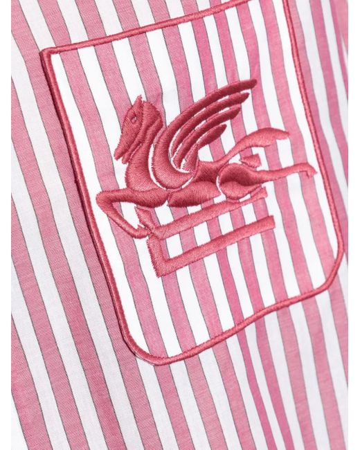 Etro Pink Shirt With Pocket for men