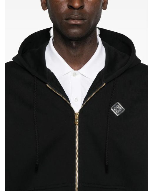Casablanca Black "Casa Chrome" Full Zip Hoodie for men