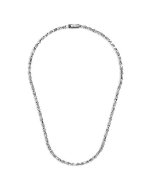 Collar De Cadena Con Efecto De Cuerda Desmo de hombre de color Metallic