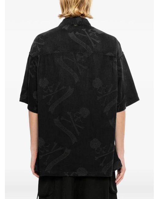 MASTERMIND WORLD Black Aloha Shirt for men