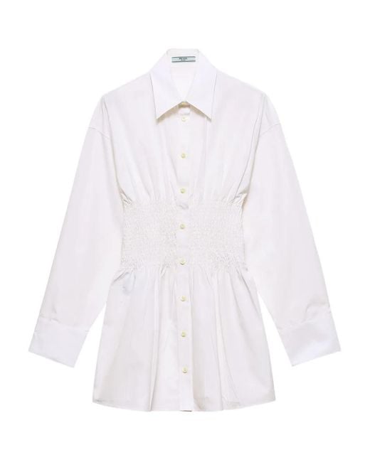 Prada White Poplin Shirt