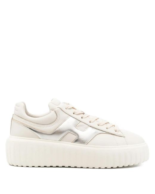 Baskets H-Stripes À Plateforme Hogan en coloris White