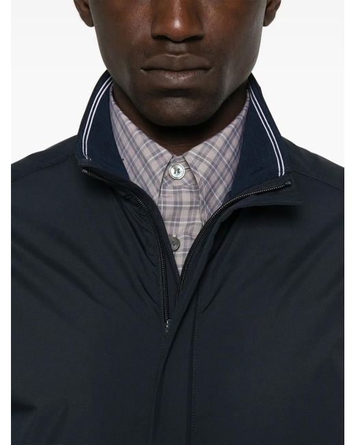 Paul & Shark Blue Typhoon Pertex Jacket for men