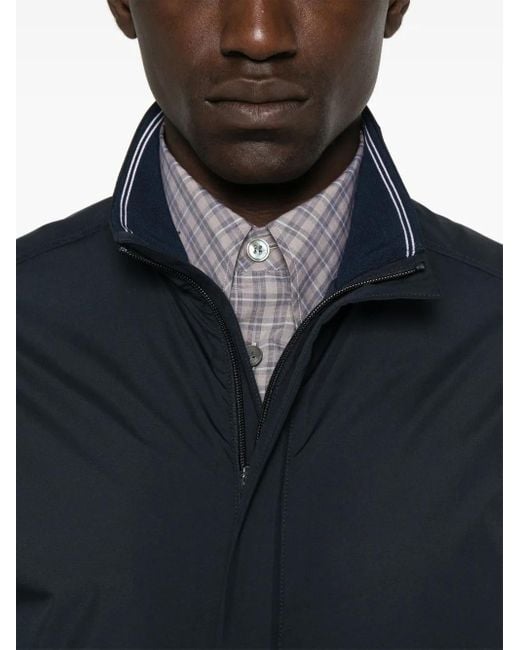 Paul & Shark Blue Typhoon Pertex Jacket for men
