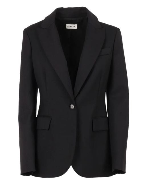P.A.R.O.S.H. Single-breasted Blazer Black