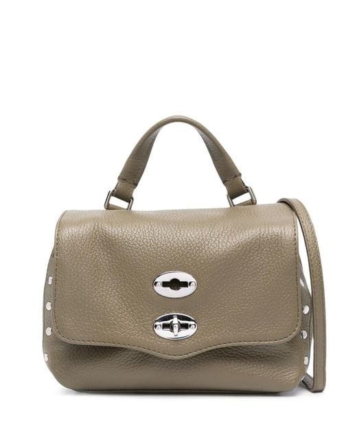 Zanellato Metallic Large Postina Leather Tote Bag