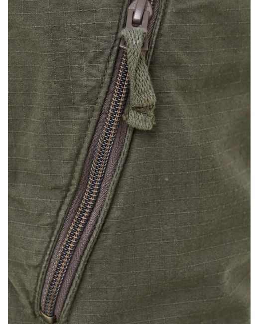 Alpha Industries Green Ripstop-Texture Cargo Pants for men