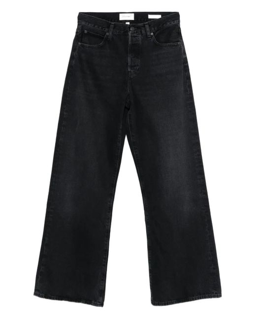 FRAME Black Five-Pocket Jeans