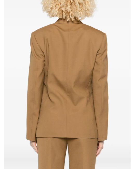 Alberta Ferretti シングルジャケット Brown