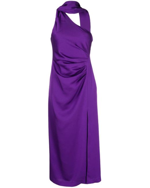 Vestido Estra con detalle de pañuelo Misha de color Purple