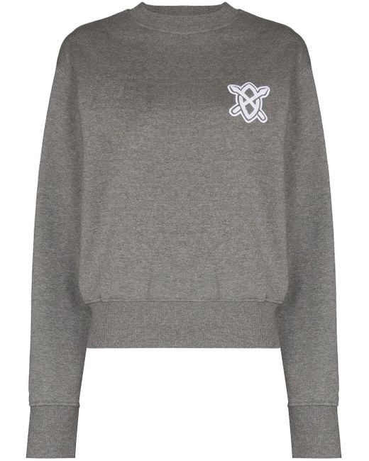 Daily Paper Gray Hovvie Logo-Embroidered Sweatshirt