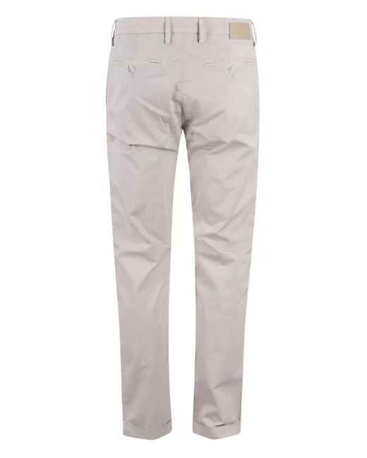 Re-hash Gray Logo-Patch Trousers for men