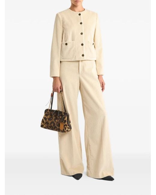 Etro Natural Button Corduroy Jacket