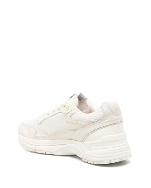 Autry White Rubber Sole Sneakers With Appliqué Logo