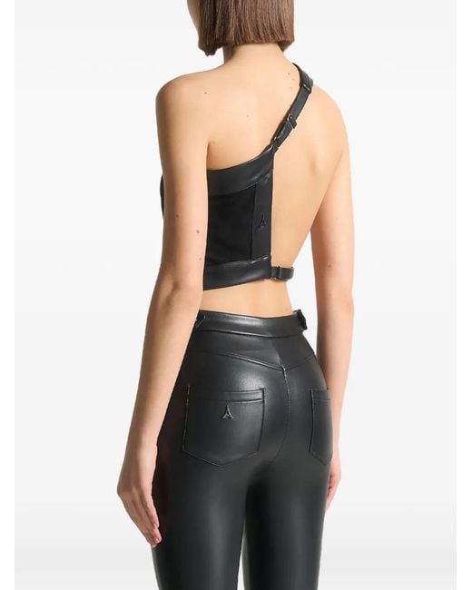 Haut Asymétrique À Dos Ouvert Manière De Voir en coloris Black