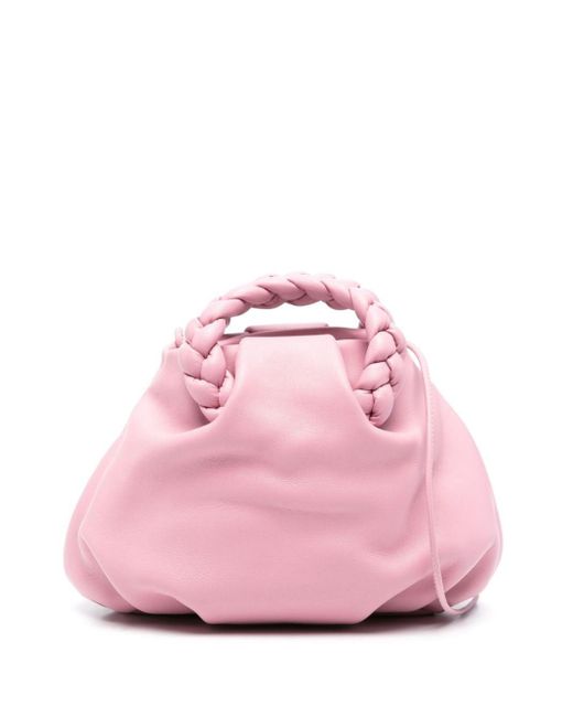 Hereu Pink Small Bombon Leather Crossbody Bag