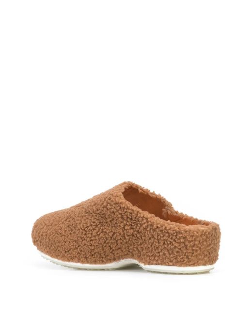 Rosetta Getty Brown 50Mm Shearling Mules