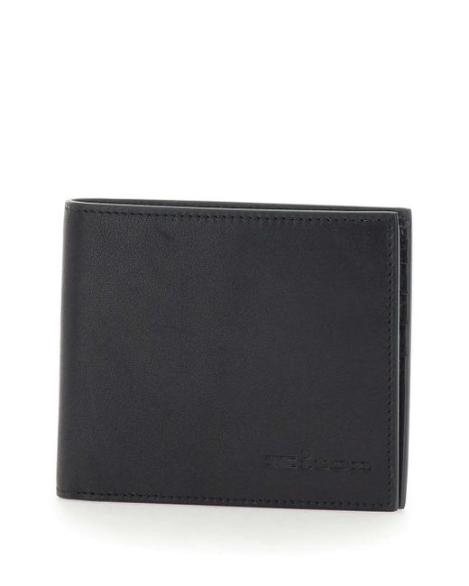 Portafoglio di Kiton in Black da Uomo