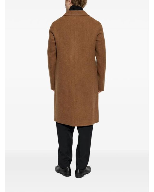 Jil Sander Brown Wool Coat With Single Vent for men