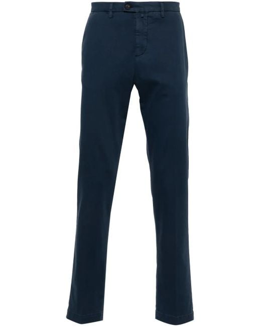 Corneliani Blue Canvas Chinos for men