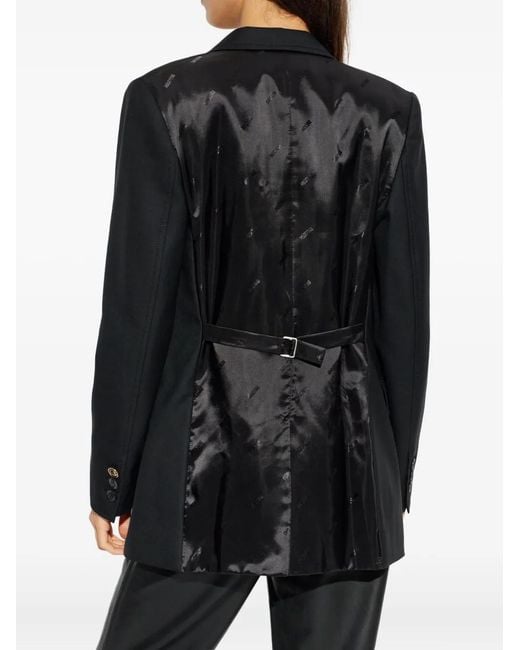 Moschino Black Single-Breasted Blazer