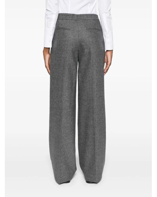 PT Torino Gray Herringbone Trousers