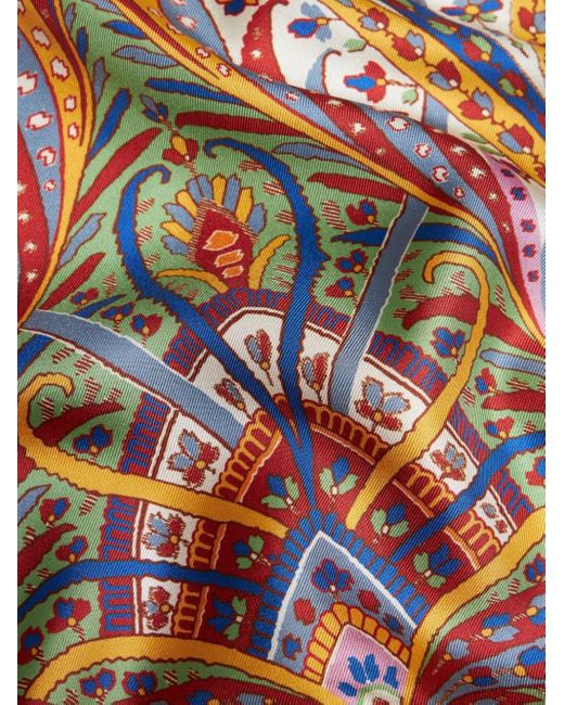 Etro Multicolor Cardigan aus Seide mit Print
