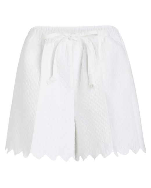 Patou キルティング ショートパンツ White