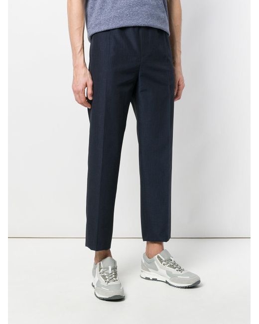 Golden Goose Deluxe Brand Leather Casual Straight-leg Trousers in Blue ...