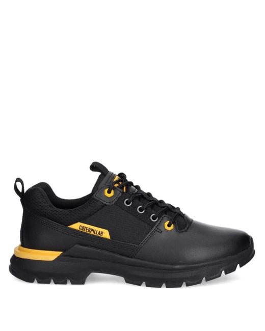 Caterpillar Black Colorado Leather Mesh Sneakers for men
