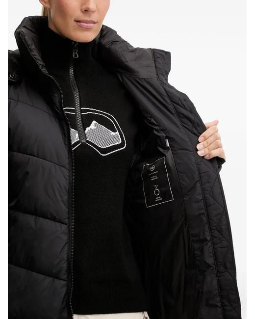 Bogner Fire + Ice Black Aenny Hooded Padded Coat