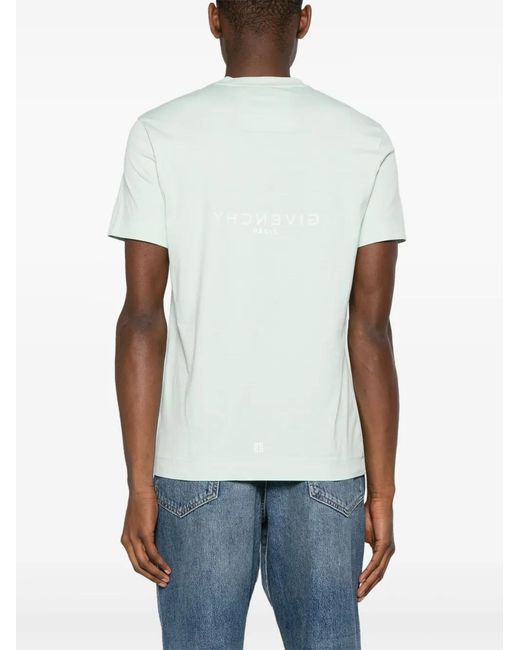 Givenchy White Logo Cotton T-shirt for men