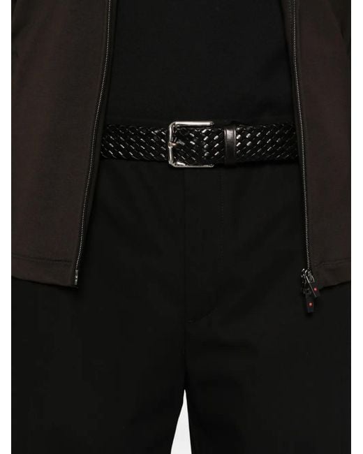 Briglia 1949 Black Manhattans Front-Seam Trousers for men