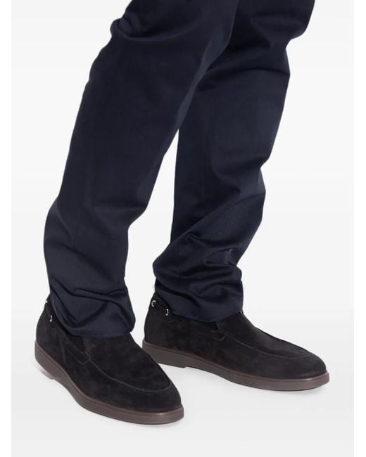 Giuseppe Zanotti Black Logo-Plaque Loafers for men