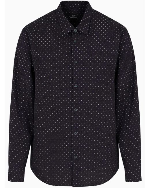 ARMANI EXCHANGE Hemd Mit Polka Dots in Blue für Herren
