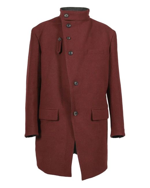 Buttoned coat Yohji Yamamoto de hombre de color Red