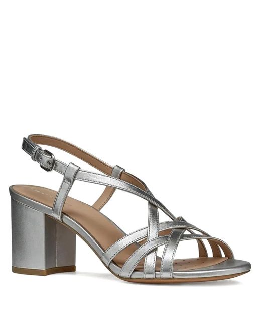 Geox Women's Slingback Heeled Sandals - Breathable Dressy Summer Shoes