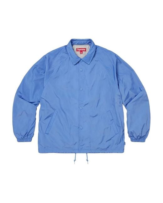 Supreme Blue Old English Arc Coaches Jacket for men