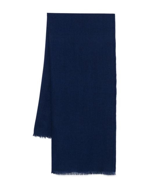 Sciarpa A Quadri Principe Di Galles di Tom Ford in Blue da Uomo