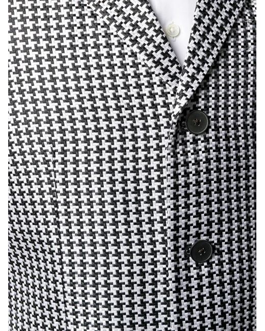 Haider Ackermann Gray Houndstooth Button Jacket for men