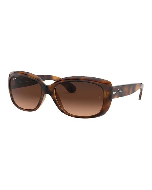 Ray-Ban Brown Tortoiseshell-Effect Oversize-Frame Sunglasses