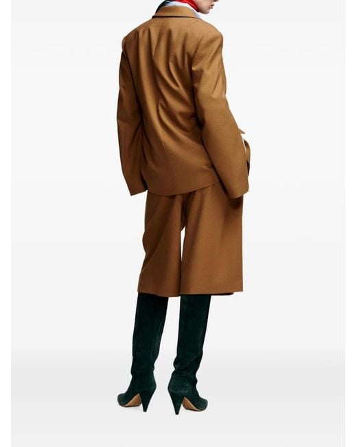 Essentiel Antwerp Brown Kendra Double-Breasted Blazer