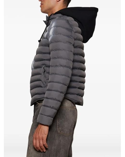 PRAYING Black Hooded Puffer Hoodie Jacket for men