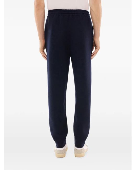Fursac Blue Drawstring Track Pants for men