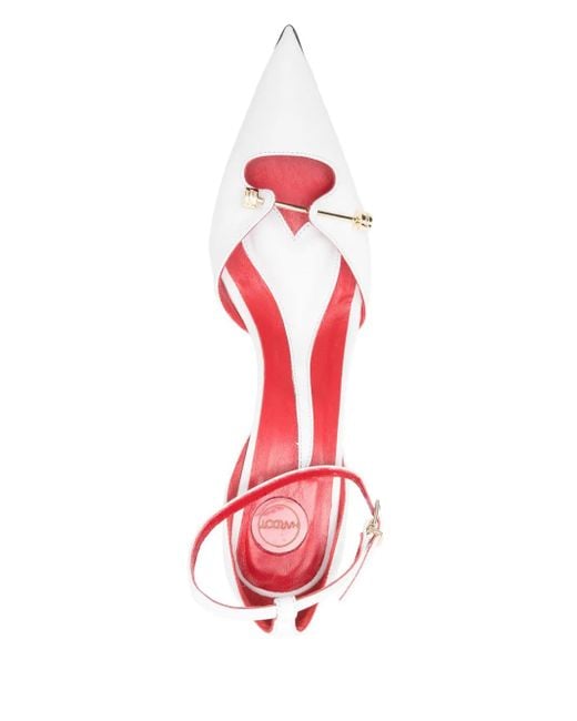 HARDOT Pink Leather Pumps