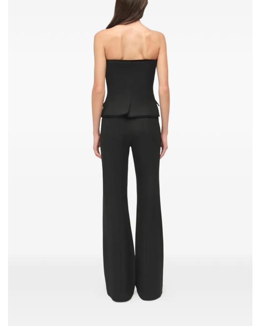 Jonathan Simkhai Black Cambrie Button Top