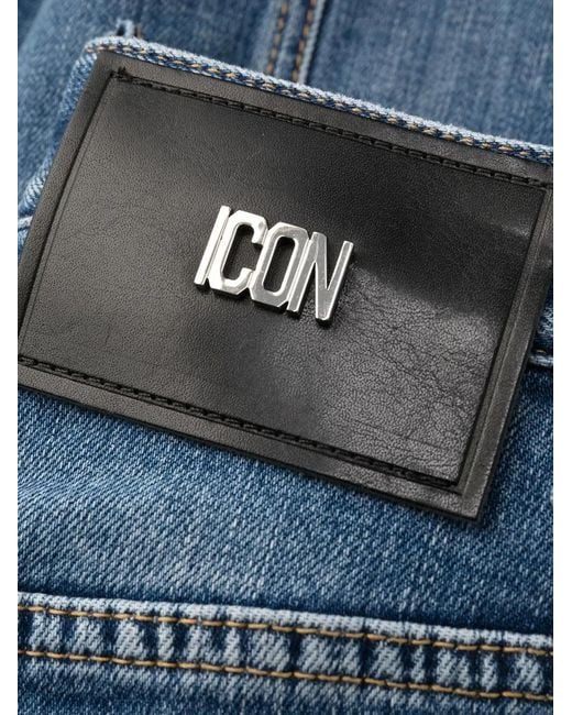 DSquared² Blue High-Waisted Flared Jeans