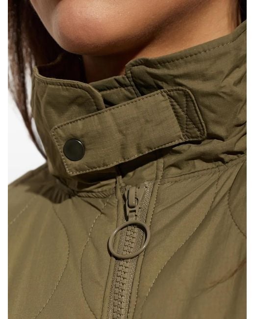 Rethinkit Studios Green Quilted High-Neck Jacket